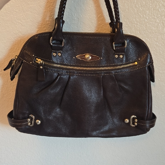 Elliott Lucca Leather Dark Brown Purse - Picture 1 of 16